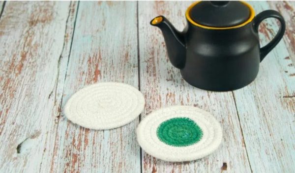 Cotton Tea Coaster | Set Of 6 Online now