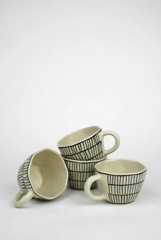 Modern Stripes Cups | Set of 2 & 4 on Sale