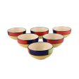 Hand Painted Ceramic Bowl Set | Set of 6 | 4 x 2 inches Discount