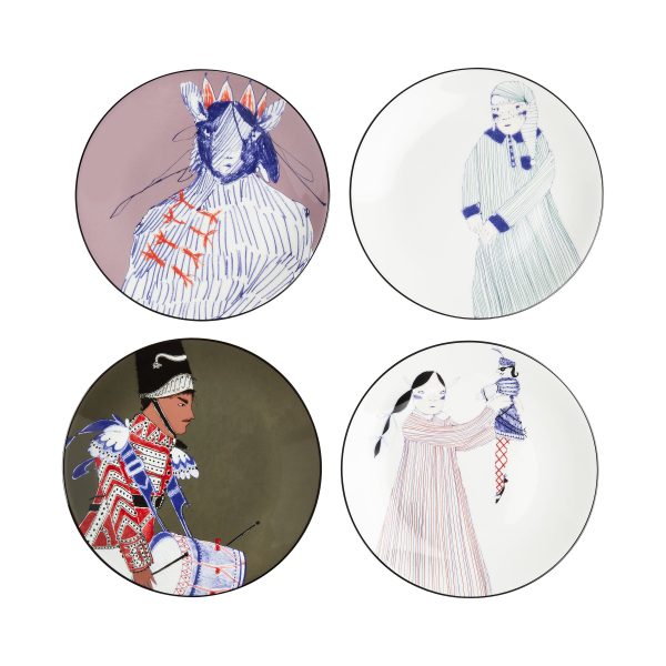 Nutcracker Plate (Set of 4) Online Hot Sale