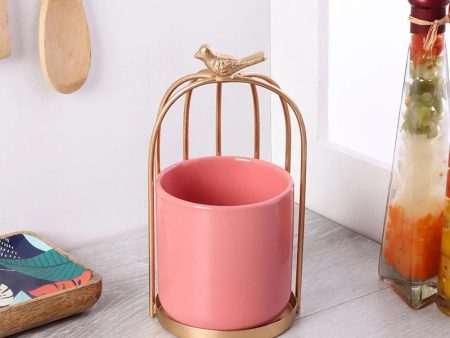 Bird Cage Ceramic Server | 5 x 5 x 9 inches | Multiple Colors Online