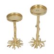 Geo Candle Stand | Gold | Set of 2 | 8 inches & 10 inches Fashion