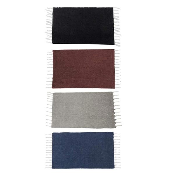 Plain Cotton Dhurrie | Floormat | Set of 4 | 30x18  Inches Online