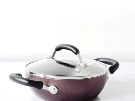 Meyer Narcisa Non-Stick Aluminium Kadai Wok With Lid | Safe For All Cooktops | 1.61 ltr , 2.73 ltr , 3.24 ltr , 3.68 ltr , 4.31 ltr Discount