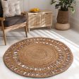 Round Chakra Jute Rug | Multiple Sizes Online Sale