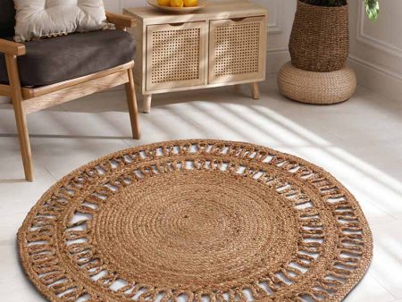 Round Chakra Jute Rug | Multiple Sizes Online Sale