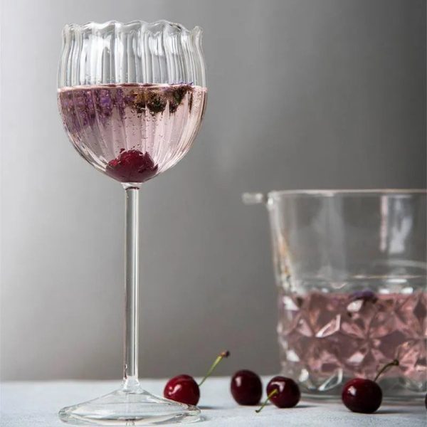 Rose Wine & Champagne Glasses  | Set of 4 Online Sale