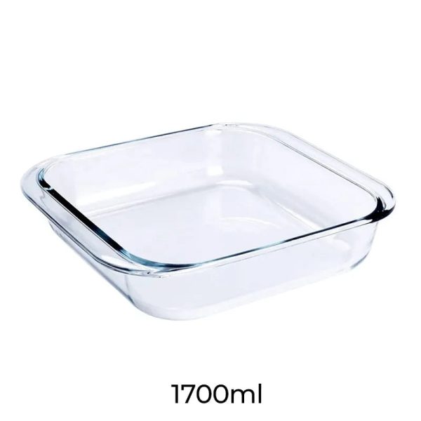 Borosilicate Glass Square Baking Dish | 1.7 L, 900 ML Online Sale