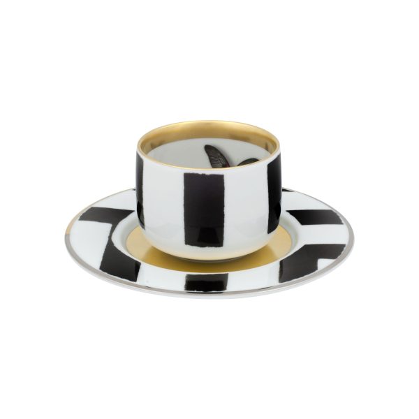 Sol Y Sombra Coffee Cup with Butterfly & Saucer Sale