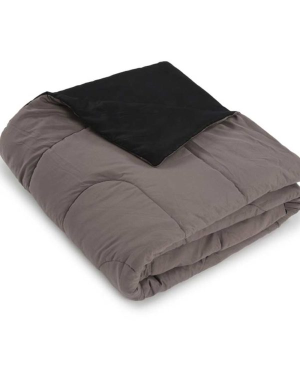 Solid Black & Grey Color Polycotton Comforter | Single Or Double Size | 90 x 60 Inches ,  90 x 90 Inches Online Sale