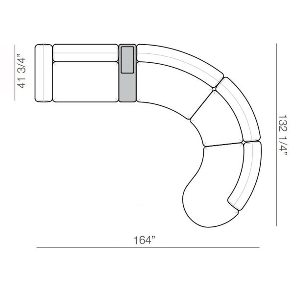 Tokio T30 Curved Sofa Supply