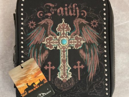 FAITH WINGS CROSS BIBLE COVER-0424 Sale