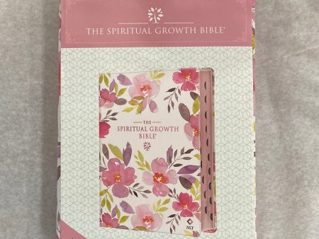 NLT SPIRITUAL GROWTH BIBLE PINK PURPLE FLORAL Fashion